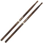 Pro-Mark TX5B Classic Forward 2B FireGrain Hickory Oval Wood Tip
 Pair Front View